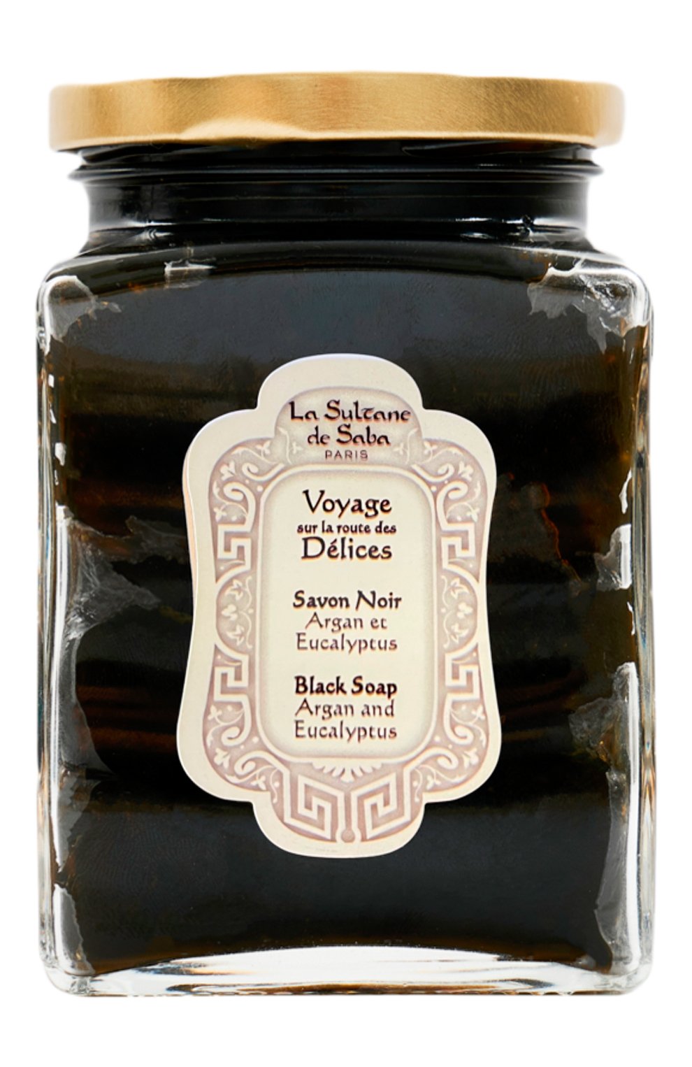 Черное мыло для лица и тела c арганом и эвкалиптом (300ml) LA SULTANE ...