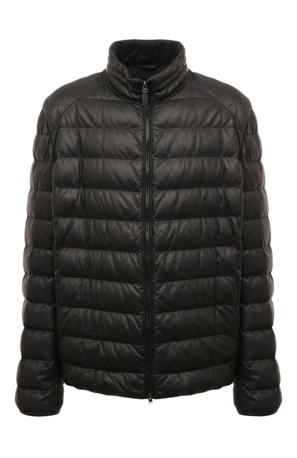 Мужская черная кожаная куртка BRIONI купить в интернет-магазине ЦУМ ...