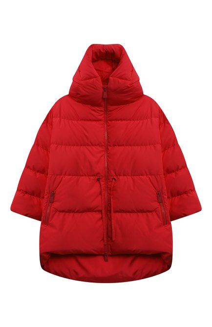 Детская пуховая куртка BACON YOUNG красного цвета, арт. CL0UD 78 GDA | Фото 1 (Рукава: Длинные; Материал подклада: Синтетический материал; Материал утеплителя: Пух и перо; Материал внешний: Синтетический материал; Кросс-КТ: Зима; Девочки Кросс-КТ: Пуховик-верхняя одежда; Драгоценные камни: Проставлено; Материал сплава: Проставлено)