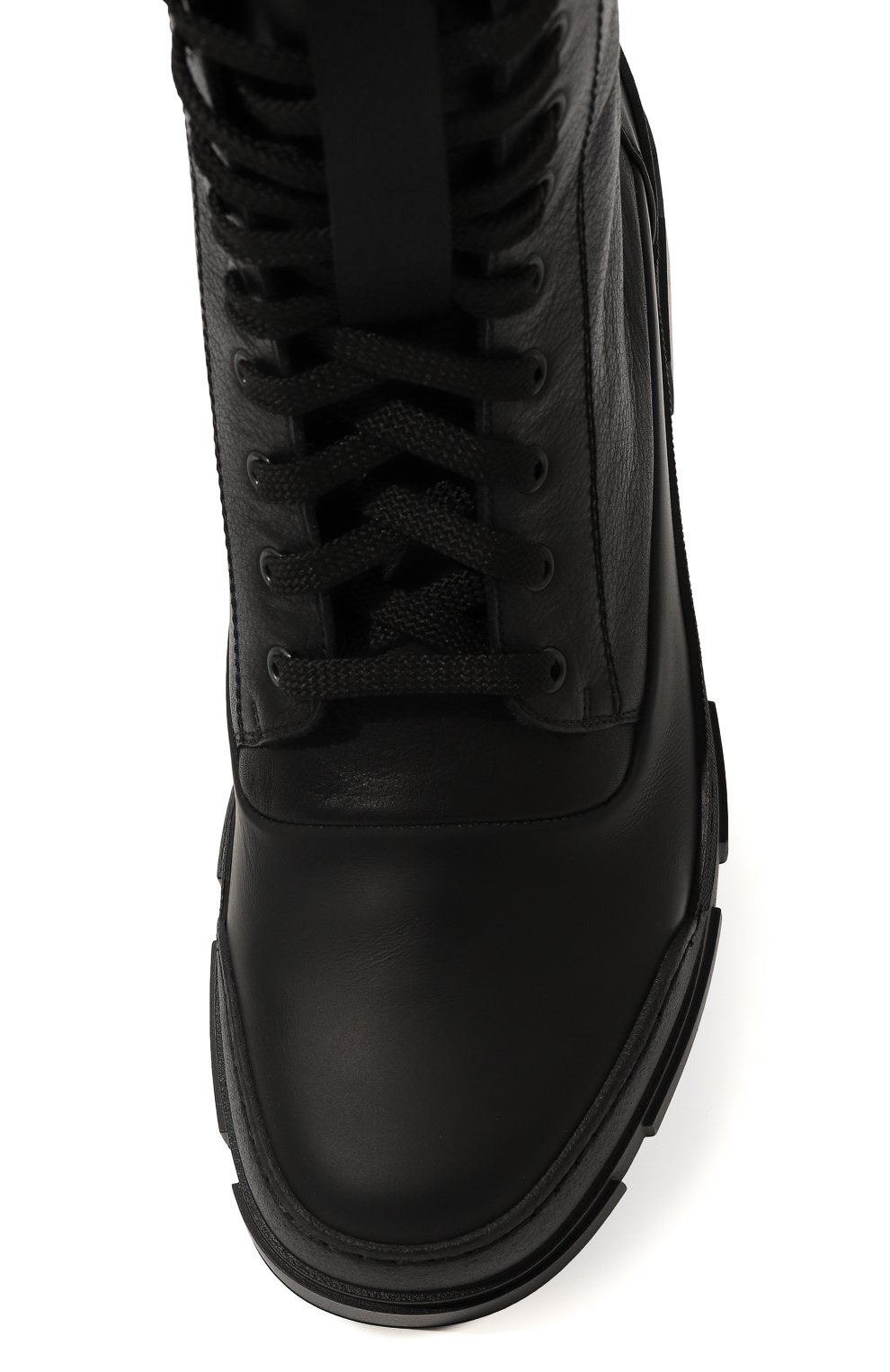 Мужские кожаные ботинки roccia VIC MATIE черного цвета, арт. 1B6060UDV06CANB001 | Фото 6 (Каблук высота: Высокий; Мужское Кросс-КТ: Ботинки-обувь, Байкеры-обувь; Материал внутренний: Натуральная кожа; Материал сплава: Проставлено; Материал утеплителя: Без утеплителя; Подошва: Массивная; Драгоценные камни: Проставлено)