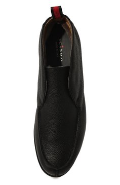 Мужские кожаные ботинки KITON черного цвета, арт. USSFLYN00126/LINING M0NT0NE | Фото 6 (Материал утеплителя: Натуральный мех; Мужское Кросс-КТ: Ботинки-обувь, зимние ботинки; Материал внутренний: Натуральная кожа; Материал сплава: Проставлено; Подошва: Плоская; Драгоценные камни: Проставлено)