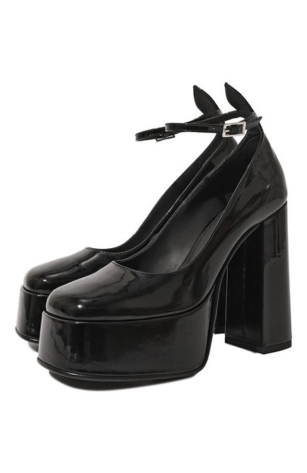 Женские кожаные туфли MATTIA CAPEZZANI черного цвета по цене 47700 руб., арт. W254/VERNICE | Фото 1