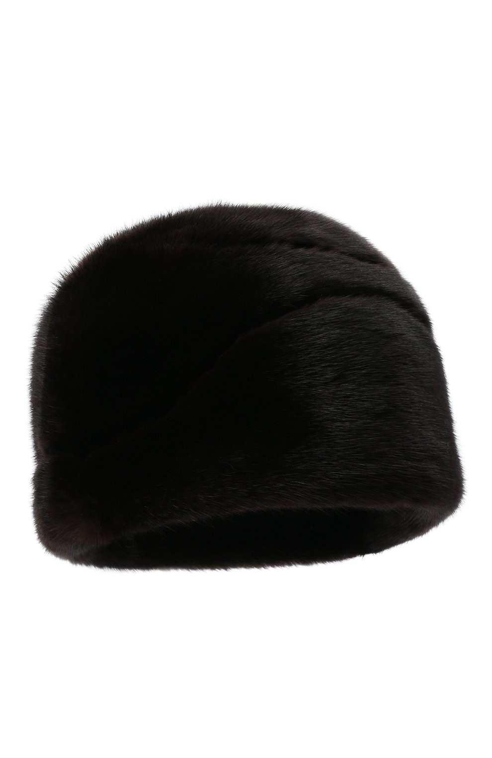 Женская шапка жизель из меха норки FURLAND черного цвета, арт. 0168700110154300112 | Фото 1 (Материал: Натуральный мех)