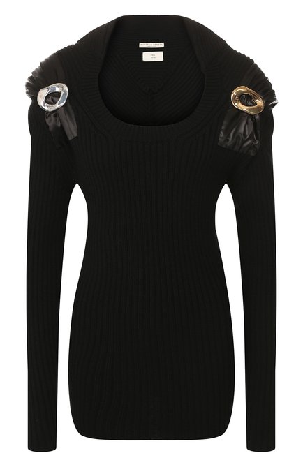 Женский шерстяной свитер BOTTEGA VENETA черного цвета по цене 273000 руб., арт. 588945/VKB21 | Фото 1