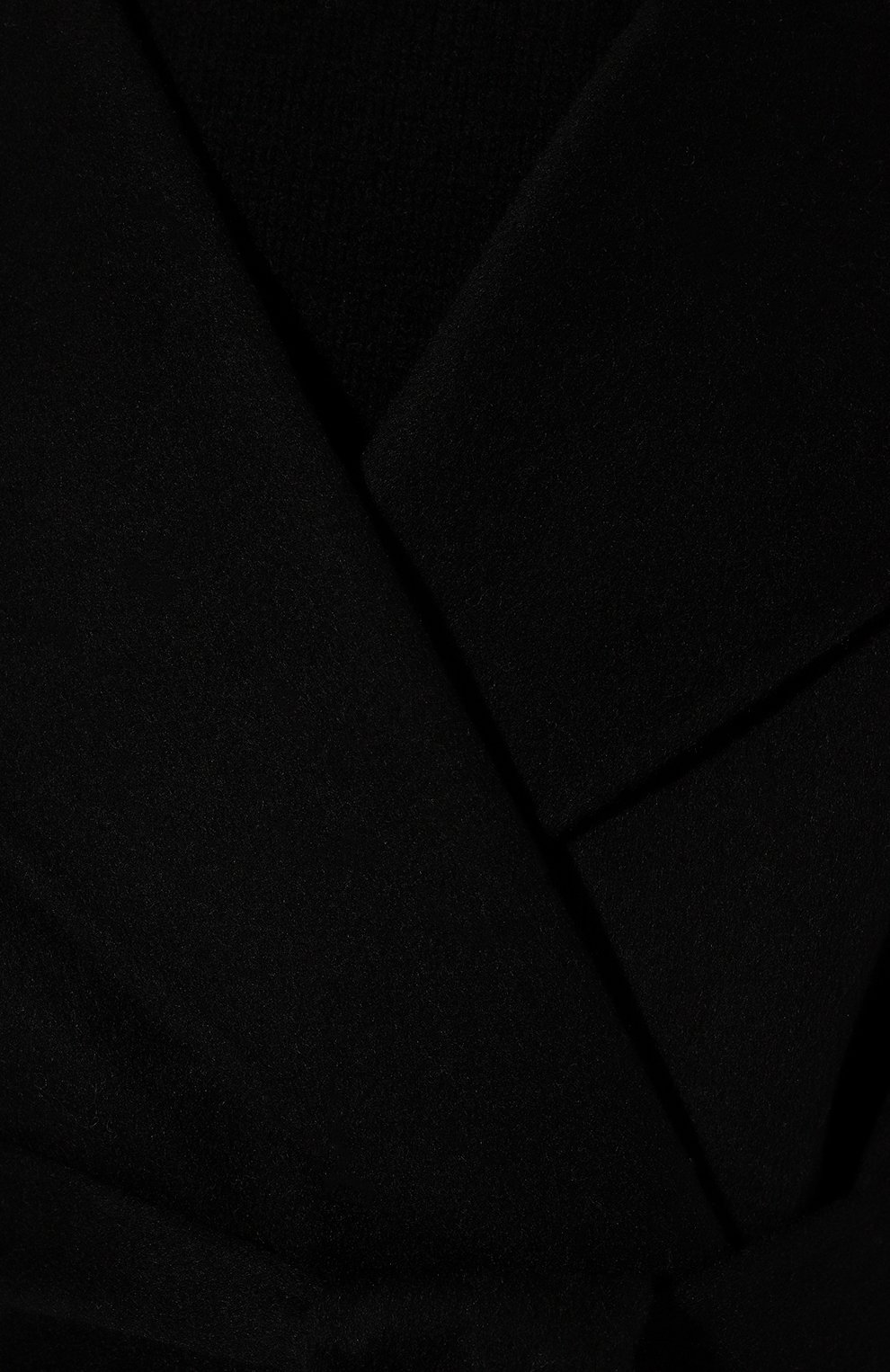 Женское шерстяное пальто IVY OAK черного цвета, арт. I01123F1111 | Фото 5 (Материал вне шний: Шерсть; Рукава: Длинные; Материал сплава: Проставлено; Длина (верхняя одежда): Длинные; Драгоценные камни: Проставлено; 1-2-бортные: Двубортные; Стили: Кэжуэл)