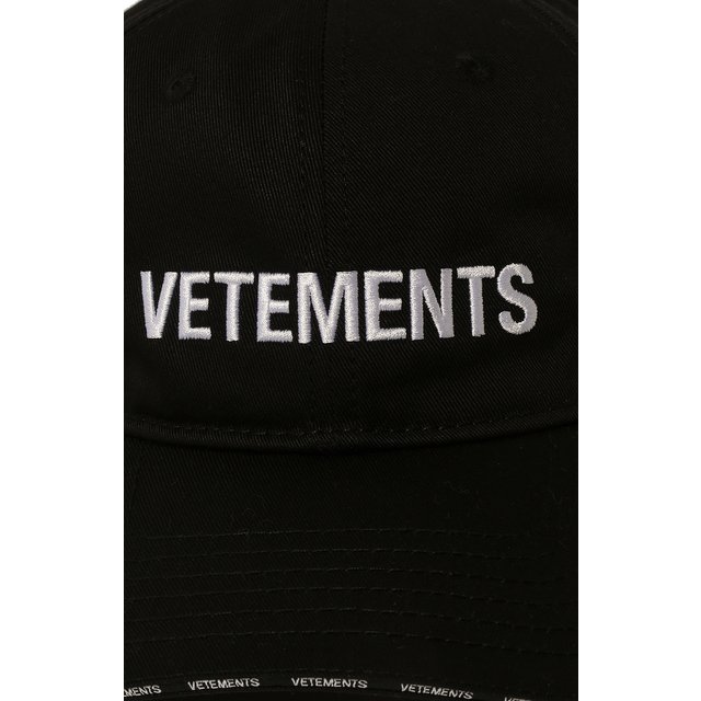 фото Хлопковая бейсболка vetements