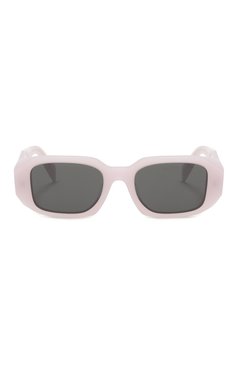 Женские солнцезащитные очки PRADA розового цвета, арт. SPR17W-E04Z-F05S0-A051 | Фото 3 (Материал сплава: Проставлено; Нос: Не проставлено; Материал: Пластик; Тип очков: С/з; Оптика Гендер: оптика-женское; Очки форма: Прямоугольные)
