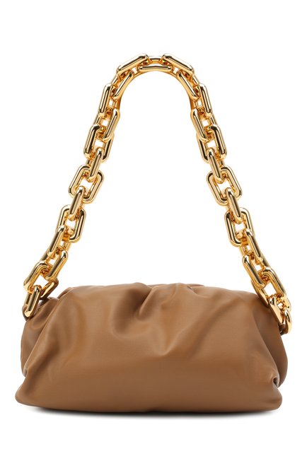 Женская сумка chain pouch BOTTEGA VENETA светло-бежевого цвета по цене 420500 руб., арт. 620230/VCP40 | Фото 1