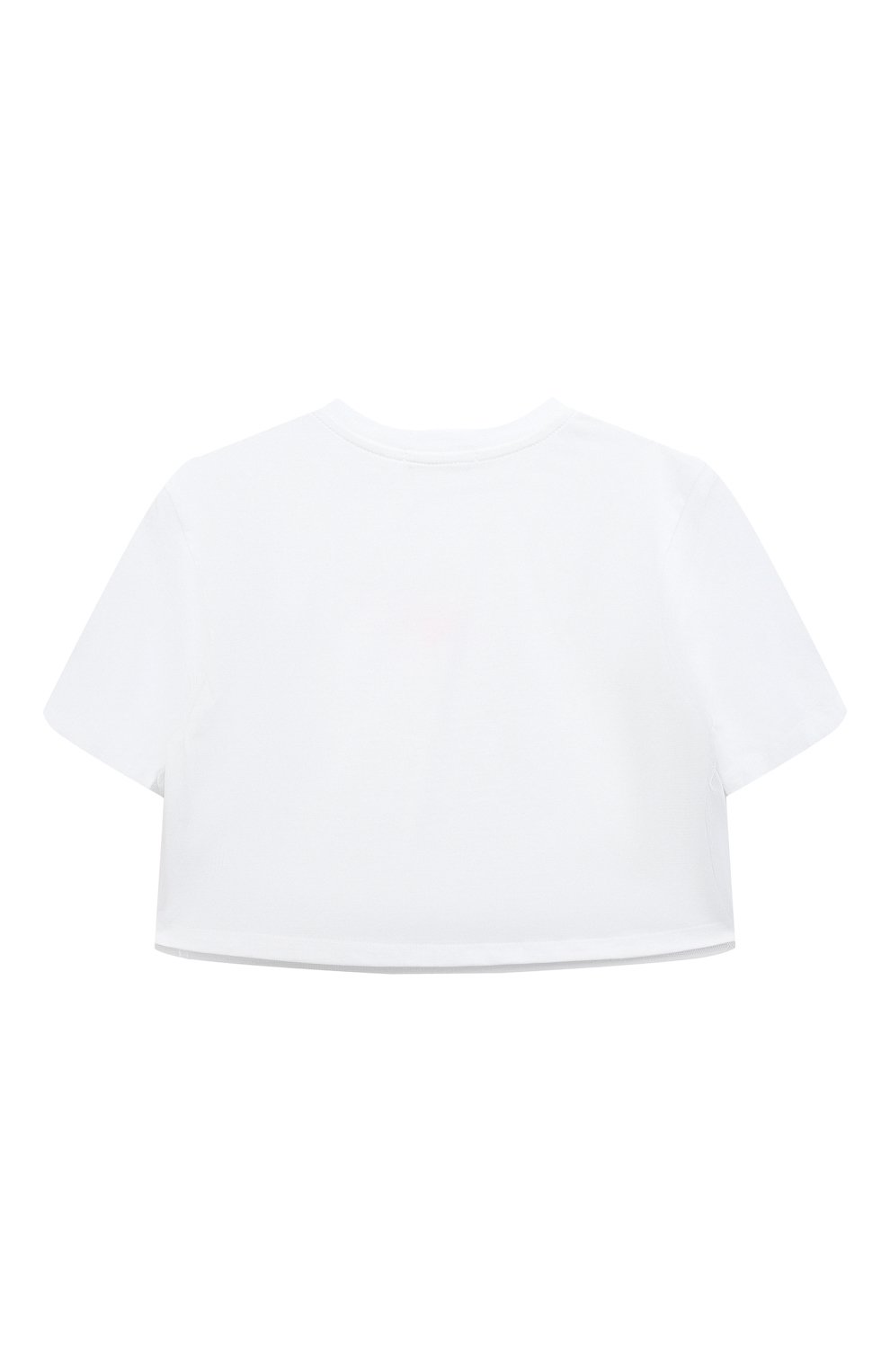 Хлопковая футболка MSGM kids MS029437 Фото 2