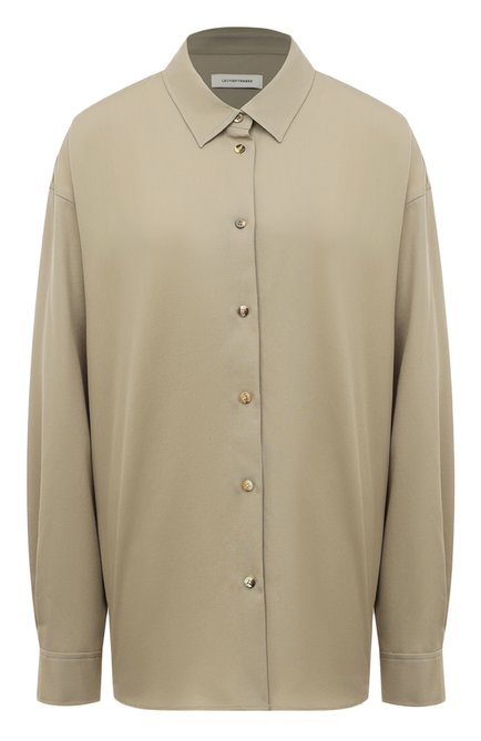 Женская шерстяная рубашка LE17SEPTEMBRE бежевого цвета по цене 49900 руб., арт. LS2331SH002EBE | Фото 1