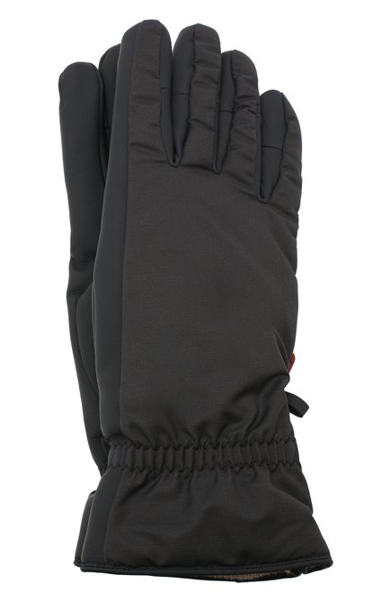 Мужские утепленные перчатки LORO PIANA темно-серого цвета, арт. FAI9728 | Фото 1 (Кросс-КТ: Пуховик; Статус проверки: Проверена категория; Региональные ограничения белый список (Axapta Mercury): RU; Материал: Натуральная кожа)