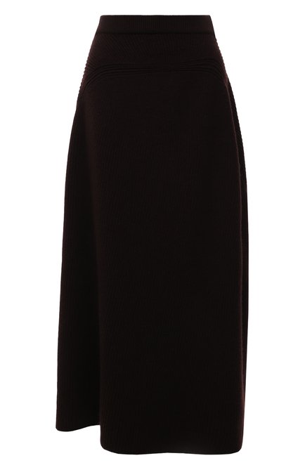 Женская шерстяная юбка THE ROW темно-коричневого цвета по цене 148000 руб., арт. 5822Y528 | Фото 1