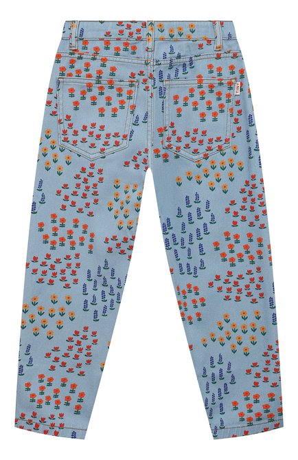 Детские джинсы TINYCOTTONS голубого цвета, арт. AW23-207 | Фото 2 (Материал  сплава: Проставлено; Материал внешний: Хлопок; Нос: Не проставлено)