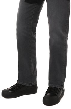 Мужские кожаные ботинки BALLY черного цвета, арт. 602517/25978 | Фото 3 (Материал утеплителя: Натуральный мех; Мужское Кросс-КТ: Ботинки-обувь, зимние ботинки; Подошва: Массивная)