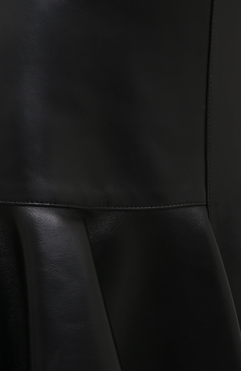 Женская кожаная юбка ALEXANDER MCQUEEN черного цвета, арт. 633556/Q5AEF | Фото 6 (Стили: Гламурный, Гранж; Женское Кросс-КТ: Юбка-одежда; Длина Ж (юбки, платья, шорты): Миди; Материал внешний: Натуральная кожа; Материал подклада: Шелк)