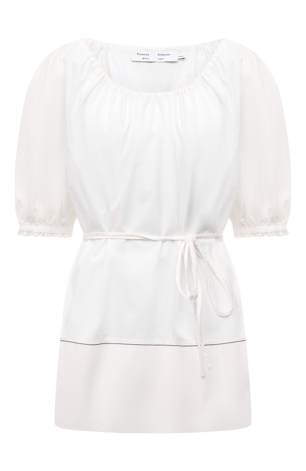 Блузы Proenza Schouler White Label, Хлопковая блузка Proenza Schouler White Label, Китай, Белый, Хлопок: 100%;, 11901905  - купить