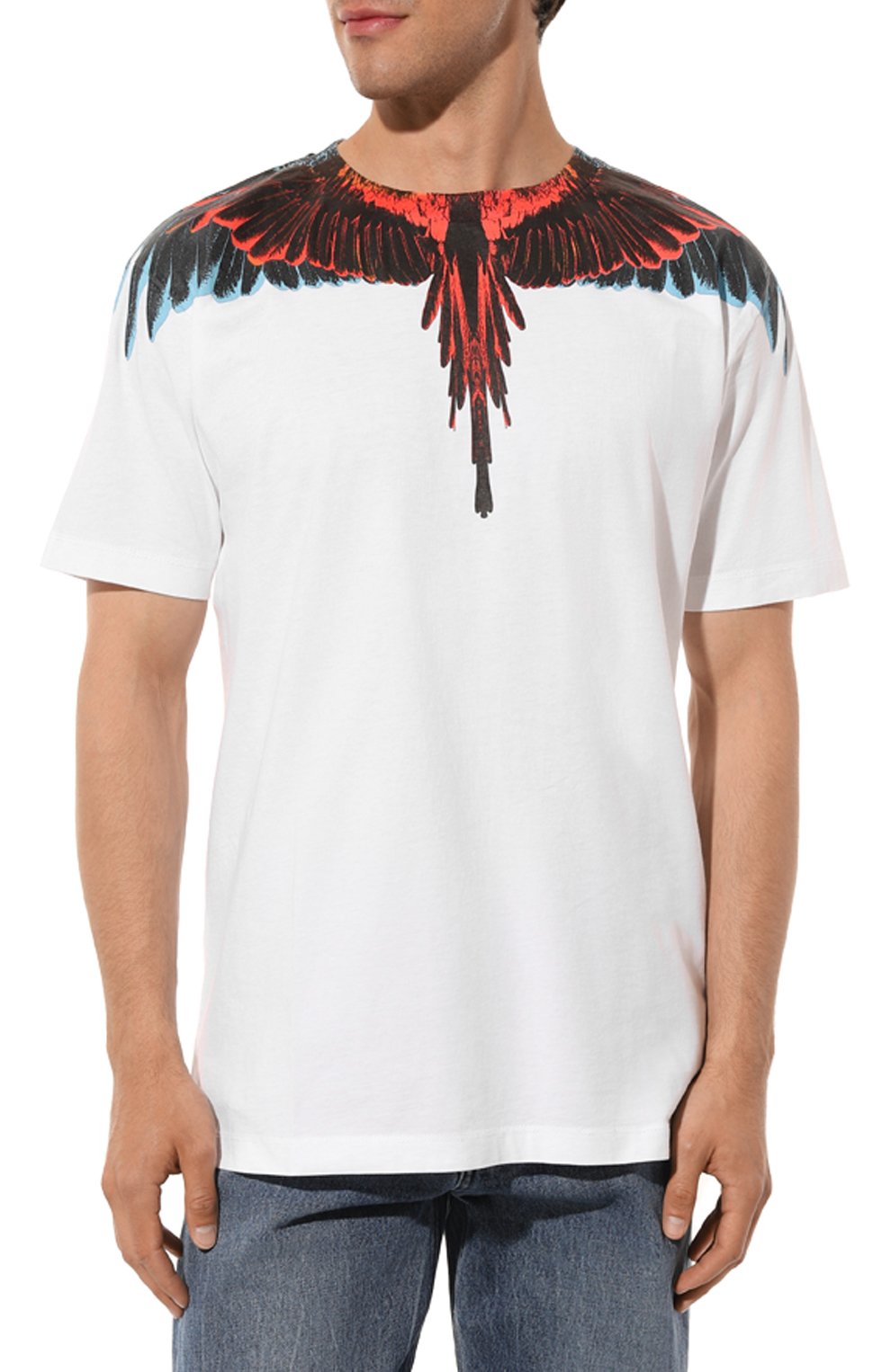 Хлопковая футболка Marcelo Burlon  CMAA018S23JER0010125 Фото 3