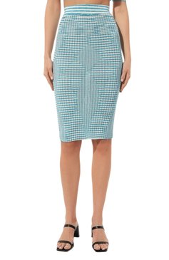 Женская юбка из вискозы MISSONI голубого цвета, арт. DS23SH00-BK020H | Фото 3 (Женское Кросс-КТ: Юбка-карандаш, Юбка-одежда; Материал внешний: Синтетический материал, Вискоза; Кросс-КТ: Трикотаж; Материал сплава: Проставлено; Нос: Не проставлено; Длина Ж (юбки, платья, шорты): До колена; Драгоценные камни: Проставлено; Стили: Кэжуэл)