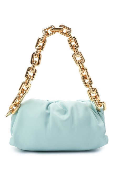 Женская сумка chain pouch BOTTEGA VENETA светло-голубого цвета по цене 390000 руб., арт. 620230/VCP40 | Фото 1