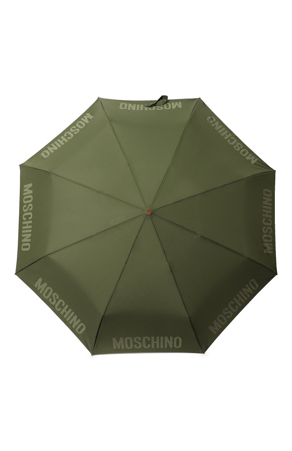 Женский складной зонт MOSCHINO хаки цвета, арт. 8064-T0PLESS | Фото 1 (Материал: Текстиль, Синтетический материал, Металл)