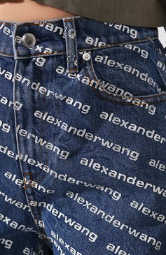 Женские джинсы DENIM X ALEXANDER WANG синего цвета, арт. 4DC1204643 | Фото 5 (Кросс-КТ: Деним; Длина (брюки, джинсы): Стандартные; Силуэт Ж (брюки и джинсы): Прямые, Бойфренды; Материал внешний: Хлопок; Статус проверки: Проверена категория)