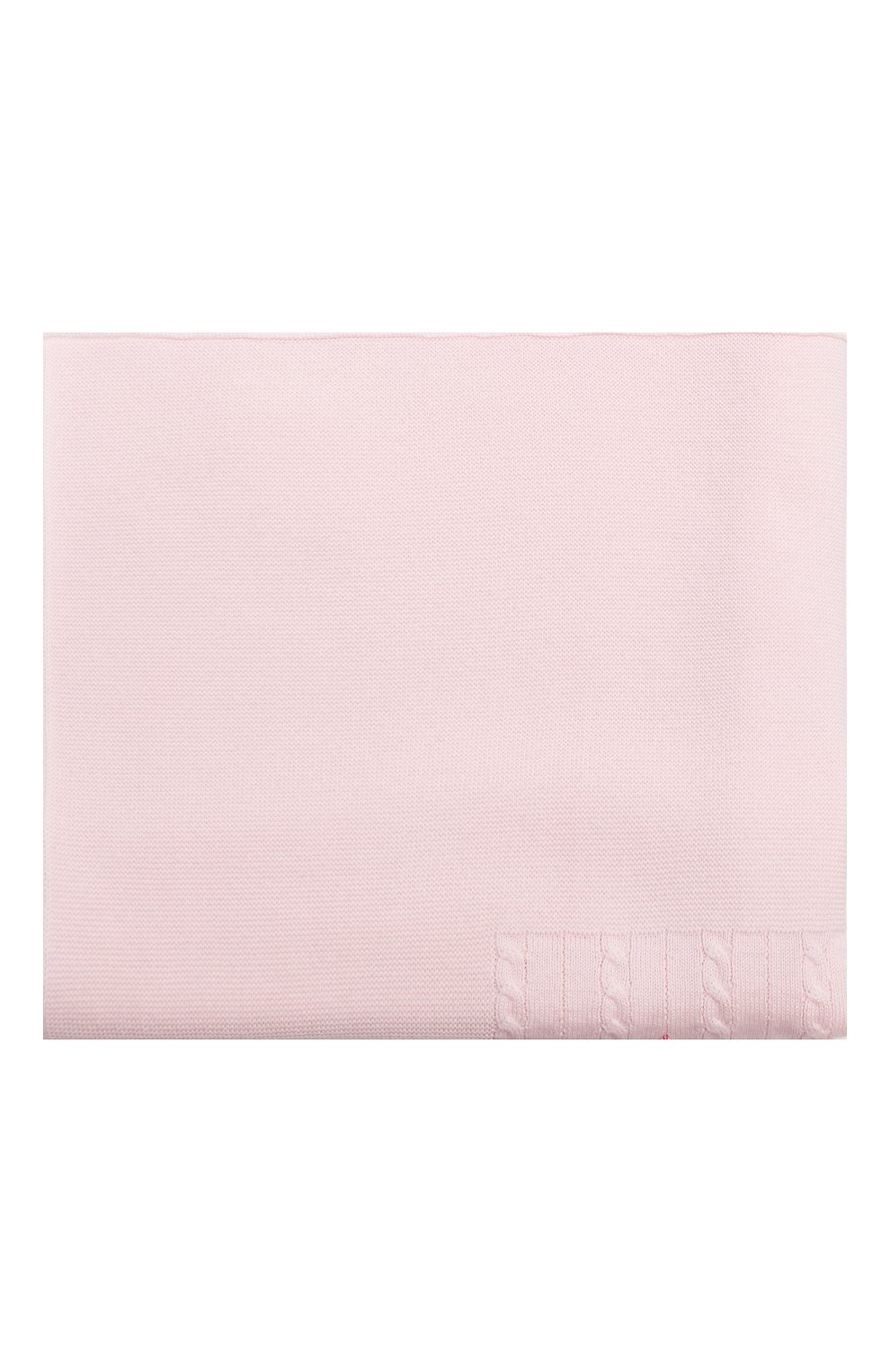 Детского шерстяное одеяло BABY T светло-розового цвета, арт. 23AI112C0 | Фото 3 (Материал: Текстиль, Шерсть; Материал сплава: Проставлено; Нос: Не проставлено)
