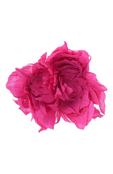 Женская брошь FLOWER ME фуксия цвета, арт. PION-NS020010L | Фото 1 (Материал: Текстиль)