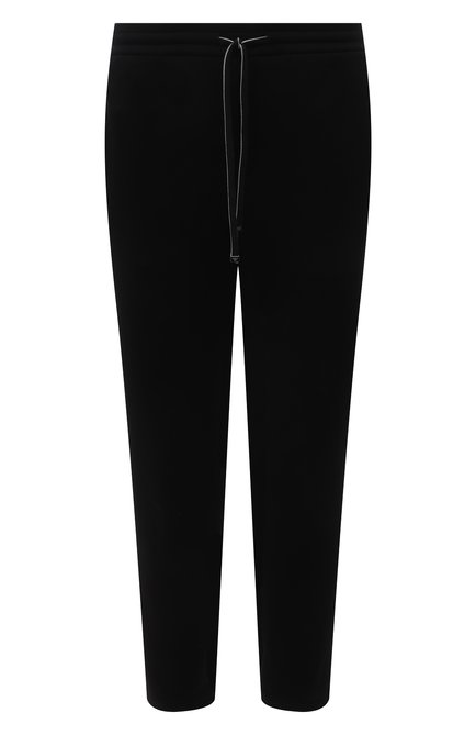 Мужские хлопковые брюки EMPORIO ARMANI черного цвета, арт. 8N1PD8/1JHSZ | Фото 1 (Материал внешний: Хлопок; Длина (брюки, джинсы): Стандартные; Случай: Повседневный; Стили: Спорт-шик)