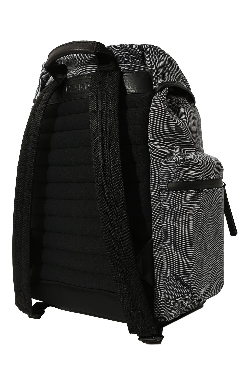 Мужской текстильный рюкзак PREMIATA темно-серого цвета, арт. B00KER/VAR2109 | Фото 3 (Материал: Текстиль; Сумки-технические: Рюкзаки - большие; Стили: Кэжуэл; Размер: large)