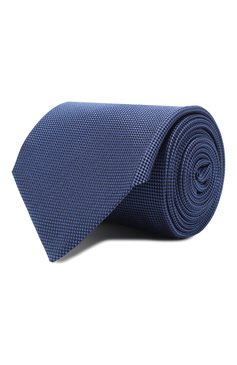 Мужской шелковый галстук CORNELIANI синего цвета, арт. 85U302-0120316/00 | Фото 1 (Материал: Текстиль, Шелк; Принт: Без принта; Материал сплава: Проставлено; Нос: Не проставлено)