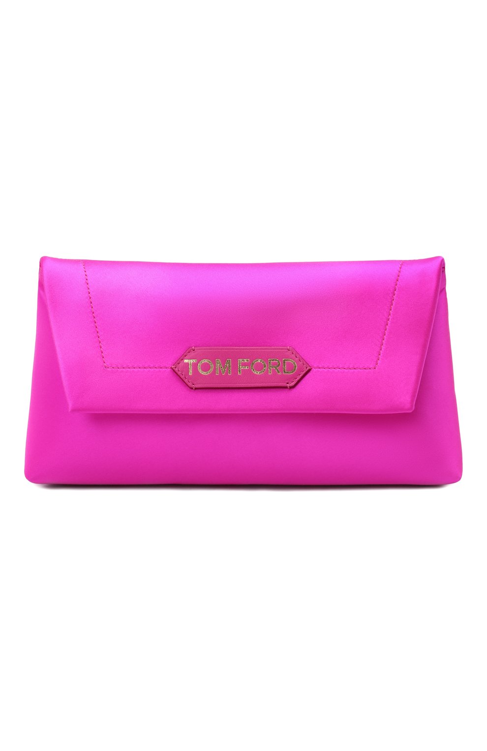 Женская сумка label small TOM FORD фуксия цвета, арт. L1504T-TSA005 | Фото 1 (Сумки-технические: Сумки top-handle; Материал: Текстиль; Размер: small)