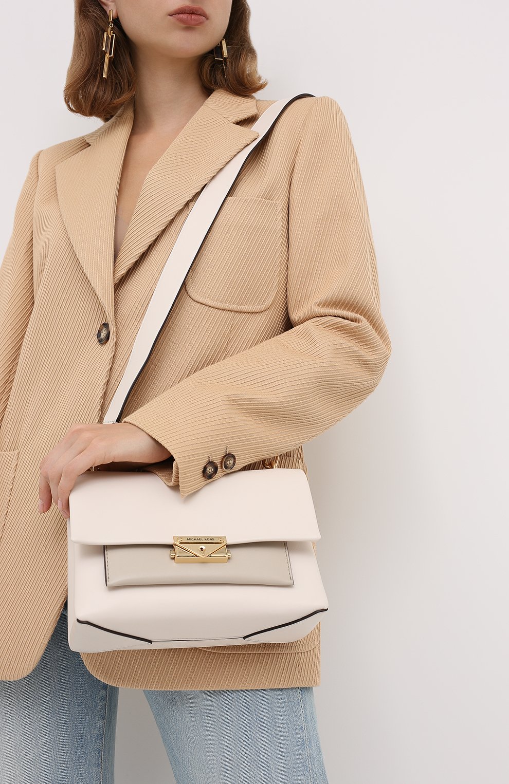 Женская бежевая сумка cece MICHAEL MICHAEL KORS купить в интернет ...
