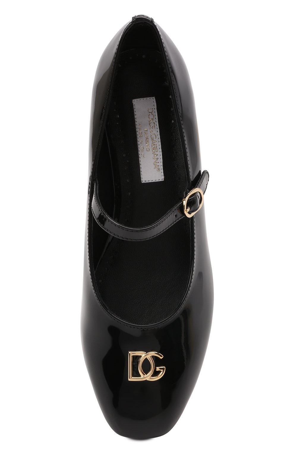 Детские кожаные туфли DOLCE & GABBANA черного цвета, арт. D11034/A1471/29-36 | Фото 4 (Материал внутренний: Натуральная кожа; Региональные ограничения белый список (Axapta Mercury): RU; Материал сплава: Проставлено; Нос: Не проставлено; Девочки-школьная форма: Классическая обувь; Длина стельки: 18,1, 18,7, 19,4, 20,1, 20,7, 21,4, 22,1, 22,7)