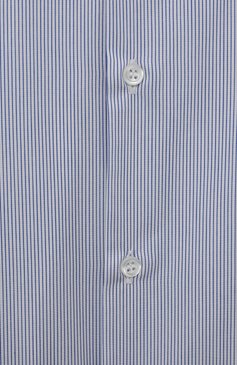 Детская хлопковая рубашка DAL LAGO синего цвета, арт. N402/9126/7-12 | Фото 3 (Рукава: Длинные; Материал сплава: Проставлено; Материал внешний: Хлопок; Стили: Классический; Драгоценные камни: Проставлено)