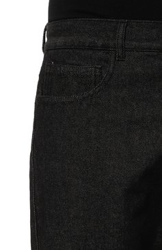 Мужские джинсы CARNE BOLLENTE черного цвета, арт. AW23DP0201 | Фото 5 (Силуэт М (брюки): Прямые; Кросс-КТ: Деним; Длина (брюки, джинсы): Стандартные; Стили: Гранж; Материал сплава: Проставлено; Материал внешний: Хлопок, Деним; Драгоценные камни: Проставлено)