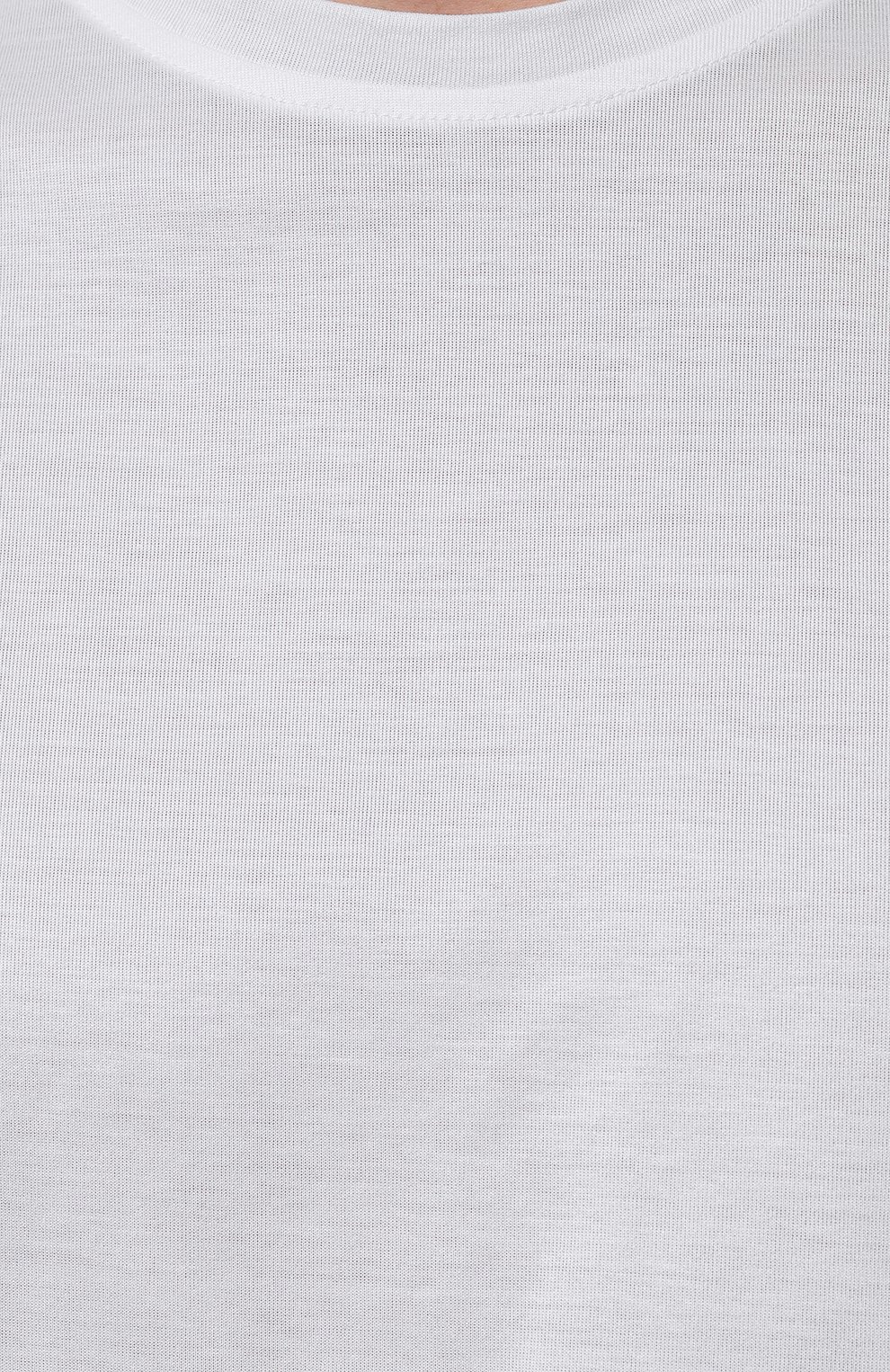 Мужская хлопковая футболка MUST белого цвета, арт. 13M660.MK00.MUST | Фото 5 (Принт: Без принта; Рукава: Короткие; Длина (для топов): Стандартные; Материал сплава: Проставлено; Материал внешний: Хлопок; Драгоценные камни: Проставлено; Стили: Кэжуэл)
