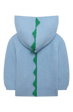 Детский хлопковый кардиган STELLA MCCARTNEY голубого цвета, арт. 8Q9TA0 | Фото 2 (Кросс-КТ НВ: Кардиганы)