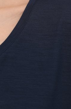 Женская футболка DEREK ROSE темно-синего цвета, арт. 1227-LARA001 | Фото 5 (Материал внешний: Синтетический материал; Женское Кросс-КТ: Футболка-белье)