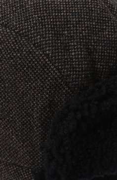 Мужская шапка-ушанка из шерсти и кашемира INVERNI темно-синего цвета, арт. 5701CTMG7 | Фото 3 (Материал: Текстиль, Кашемир, Шерсть; Материал сплава: Проставлено; Нос: Не проставлено)