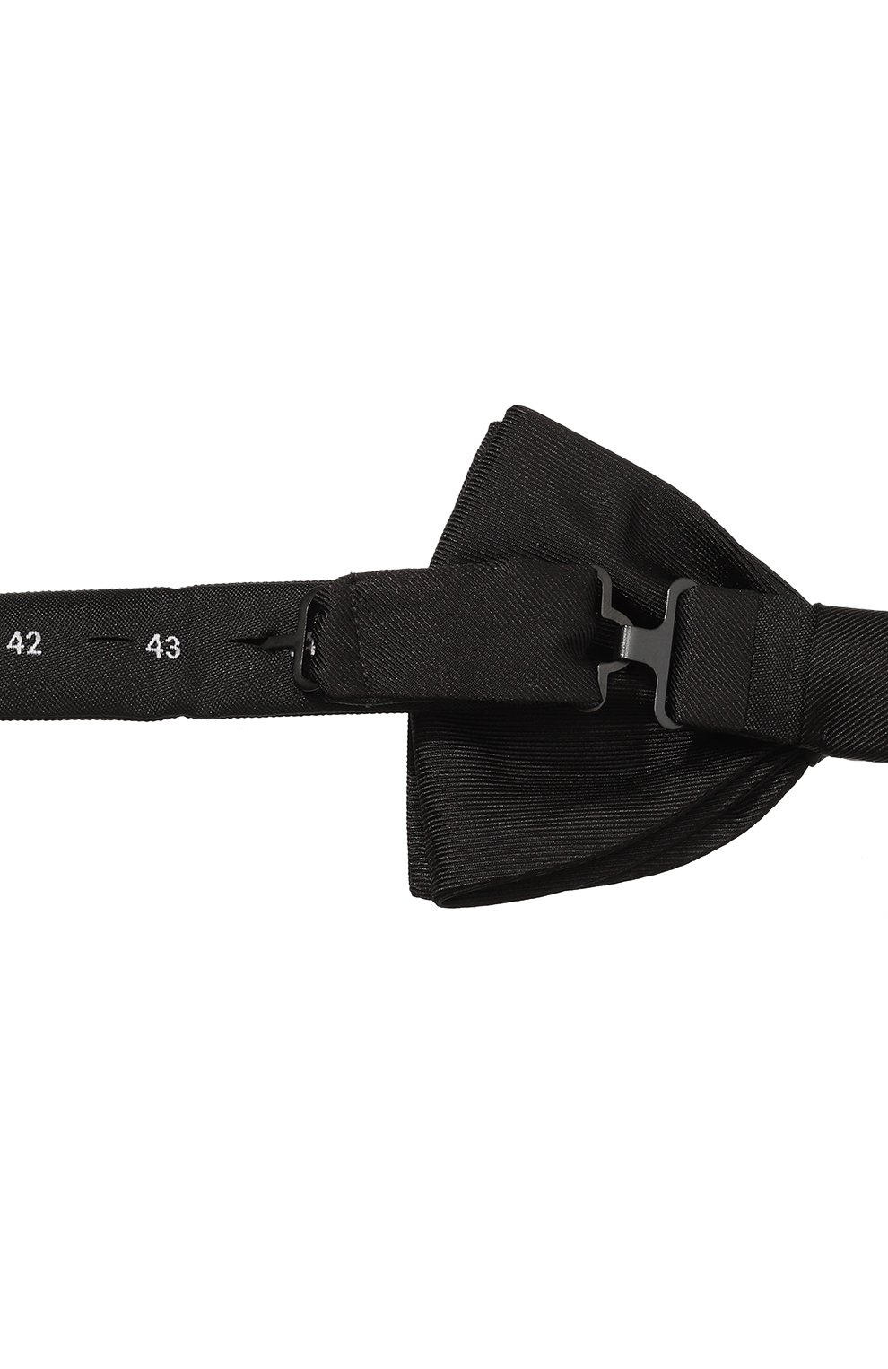 Мужской шелковый галстук-бабочка HUGO черного цвета, арт. 50503288 | Фото 2 (Материал: Текстиль, Шелк; Материал сплава: Проставлено; Нос: Не проставлено)