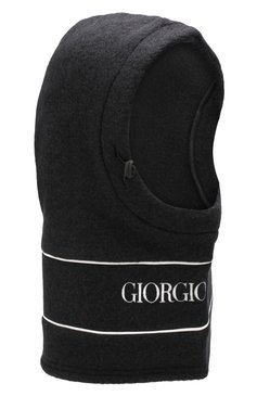 Женская шапка-балаклава GIORGIO ARMANI черного цвета, арт. 6GA450/AJPZZ | Фото 1 (Материал: Текстиль, Шерсть; Статус проверки: Проверено, Проверена категория; Женское Кросс-КТ: Балаклава)