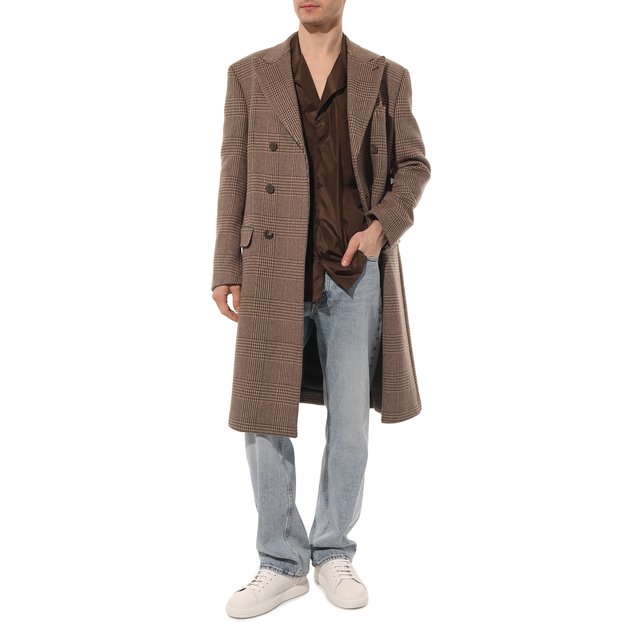 Кожаные кеды Brunello Cucinelli  MZUASB2042 Фото 2