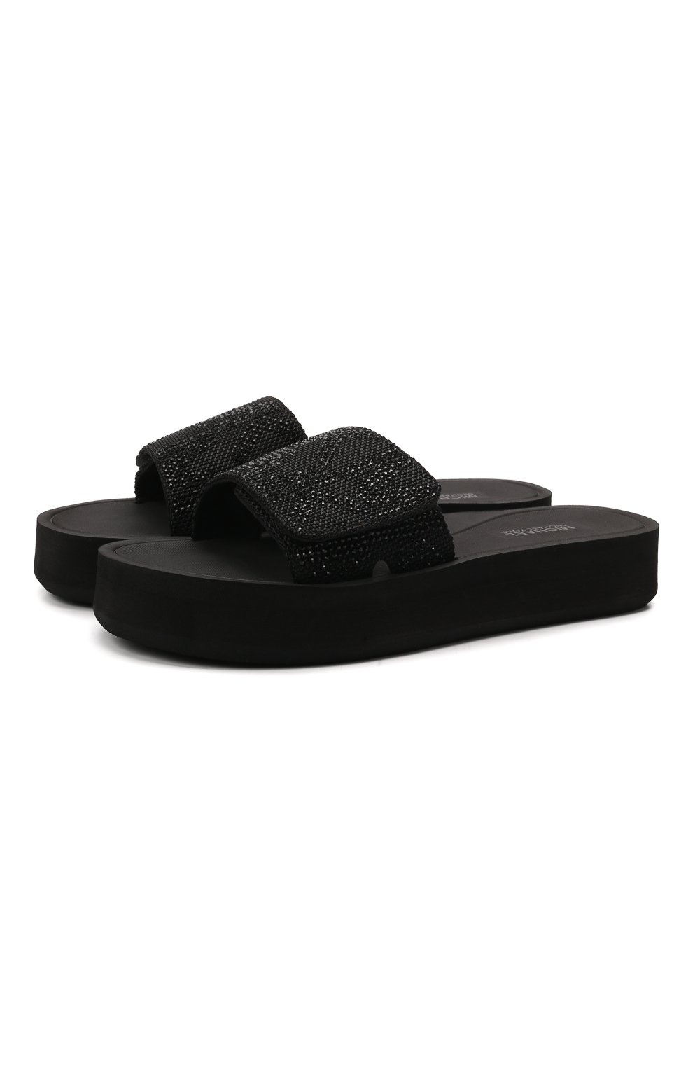 Женские черные шлепанцы mk platform MICHAEL MICHAEL KORS купить в ...