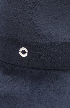 Женская фетровая шляпа lulu LORO PIANA синего цвета, арт. FAG3628 | Фото 3 (Материал: Текстиль, Шерсть; Материал сплава: Проставлено, Проверено; Нос: Не проставлено; Статус проверки: Проверено, Проверена категория)