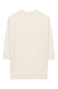 Детское хлопковое платье VERSACE белого цвета, арт. YC000129/YA00078/8A-14A | Фото 2 (Рукава: Длинные; Принт: С принтом; Материал внешний: Хлопок; Девочки Кросс-КТ: Платье-одежда; Статус проверки: Проверена категория)