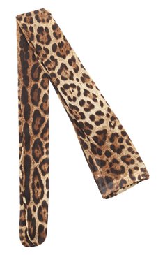 Женские колготки DOLCE & GABBANA леопардового цвета, арт. 04A75T/0NN60 | Фото 1 (Материал внешний: Синтетический материал; Материал сплава: Проставлено; Нос: Не проставлено)