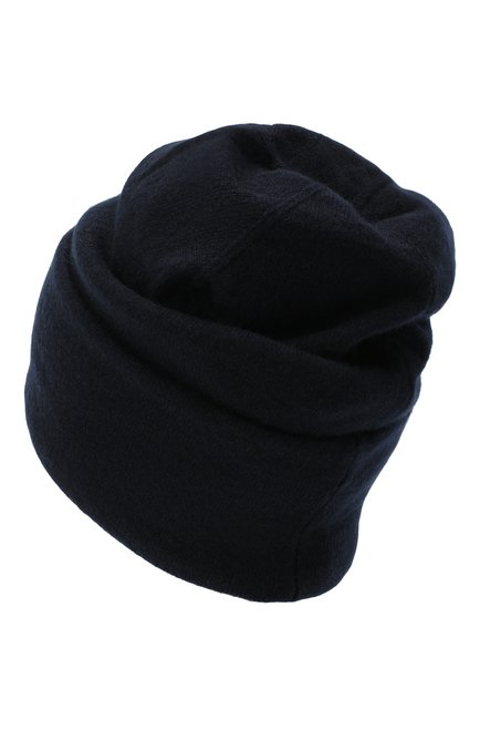 Женская кашемировая шапка INVERNI темно-синего цвета, арт. 5118CM | Фото 2 (Материал: Кашемир, Шерсть, Текстиль)