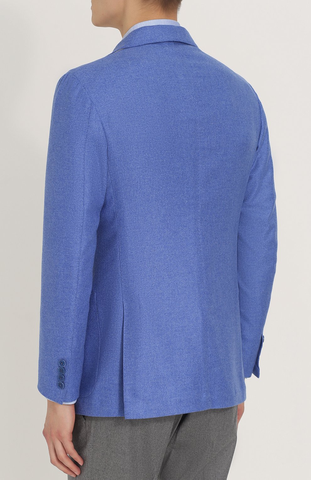 Однобортный кашемировый пиджак Andrea Campagna 112201/L.P.3817.6/357 Фото 4