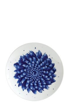 Тарелка салатная in bloom BERNARDAUD синего цвета, арт. 1768/21260 | Фото 1 (Интерьер_коллекция: In Bloom; Статус проверки: Проверена категория; Ограничения доставки: fragile-2)