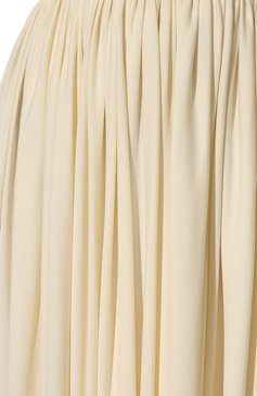 Женская юбка из вискозы KHAITE кремвого цвета, арт. 4054480/L0WELL | Фото 5 (Женское Кросс-КТ: Юбка-одежда; Материал внешний: Вискоза; Длина Ж (юбки, платья, шорты): Макси; Стили: Романтичный)